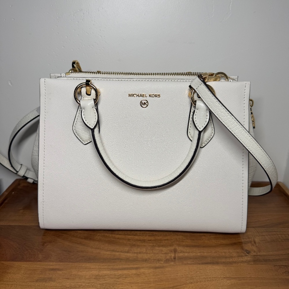 White Michael Kors purse